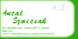 antal szmicsak business card